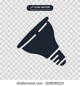 Plantilla de símbolo de icono de bombilla ligera para ilustración vectorial de colección de diseño gráfico y web