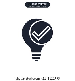 light bulb icon symbol template for graphic and web design collection logo vector illustration