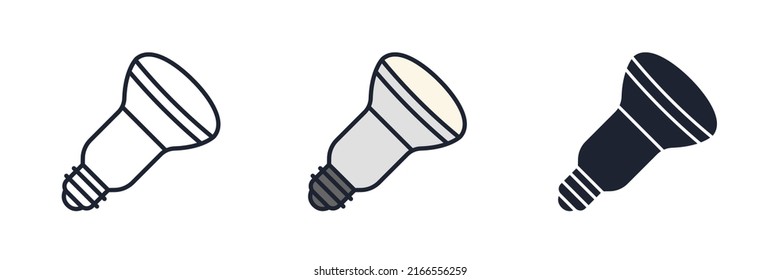 light bulb icon symbol template for graphic and web design collection logo vector illustration