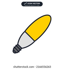 light bulb icon symbol template for graphic and web design collection logo vector illustration