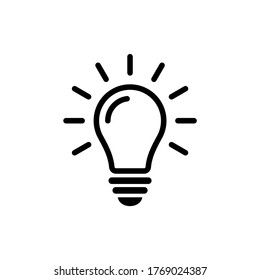Symbol der Glühbirne, Vektorgrafik