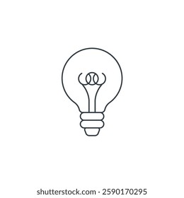 Light Bulb icon symbol vector illustration isolated on white background