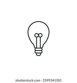 Light Bulb icon symbol vector illustration isolated on white background