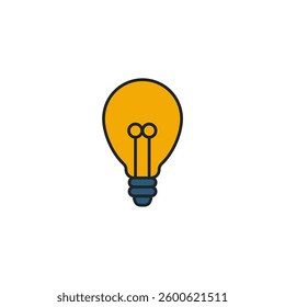 Light Bulb icon symbol vector illustration isolated on white background