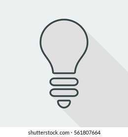 Light bulb icon - Thin series