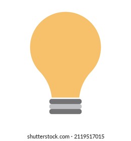 Symbol der Glühbirne. Tipps und Ideen. Vektorgrafiken.