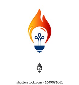 Icono de bombilla en estilo de diseño moderno para sitio web y aplicación móvil. Imagen del vector EPS.10
