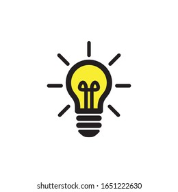 Light Bulb Icon In Trendy  Design Vector Eps 10