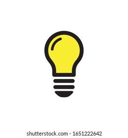 Light Bulb Icon In Trendy  Design Vector Eps 10