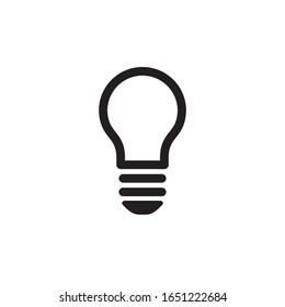 Light Bulb Icon In Trendy  Design Vector Eps 10