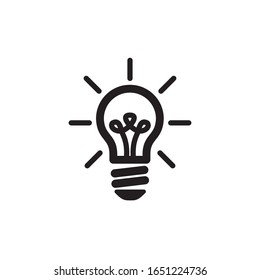 Light Bulb Icon In Trendy  Design Vector Eps 10