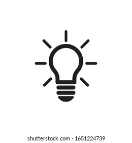 Light Bulb Icon In Trendy  Design Vector Eps 10