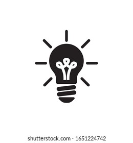 Light Bulb Icon In Trendy  Design Vector Eps 10