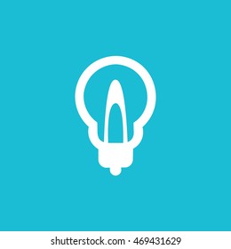 Light Bulb icon in trendy flat style background, image jpg, vector eps, flat web, material icon, UI illustration