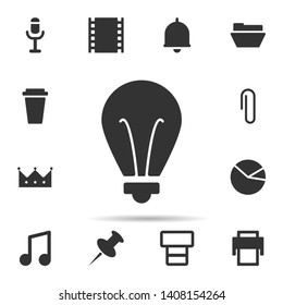 light bulb  icon. Universal set of web for website design and development, app development
