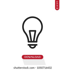 Light bulb icon vector