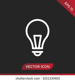 Light bulb icon vector