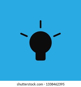 light bulb icon vector