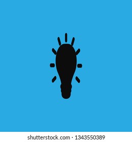 light bulb icon vector