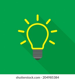 Light bulb icon - Vector