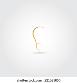 Light bulb icon - Vector