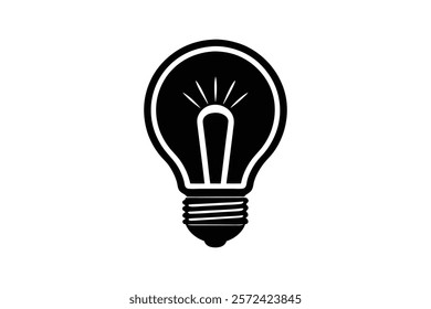 Light Bulb Icon vector art illustration