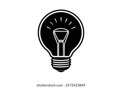 Light Bulb Icon vector art illustration