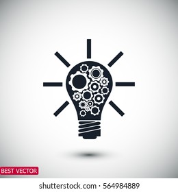 light bulb icon, vector best flat icon EPS 10