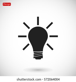 light bulb icon, vector best flat icon EPS 10