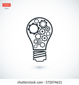 light - bulb icon, vector best flat icon EPS 10