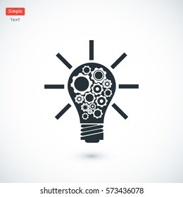 light bulb icon, vector best flat icon EPS 10