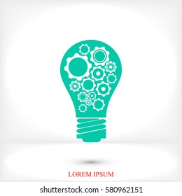 light - bulb icon, vector best flat icon EPS 10