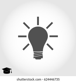light bulb icon, vector best flat icon EPS 10
