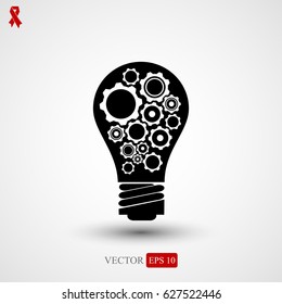 light - bulb icon, vector best flat icon EPS 10