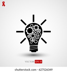 light bulb icon, vector best flat icon EPS 10