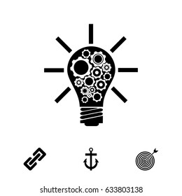 light bulb icon, vector best flat icon EPS 10