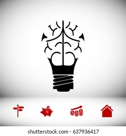light - bulb icon, vector best flat icon EPS 10