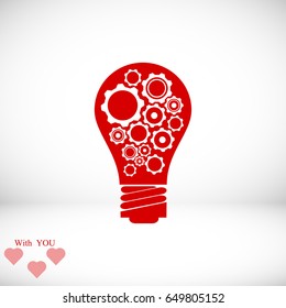 light - bulb icon, vector best flat icon EPS 10