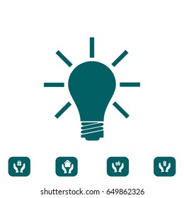 light bulb icon, vector best flat icon EPS 10