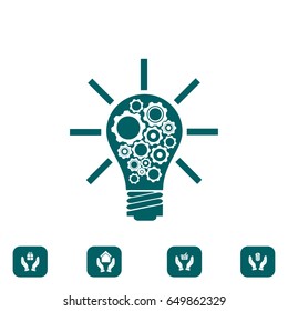 light bulb icon, vector best flat icon EPS 10