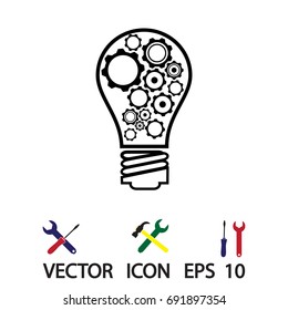 light - bulb icon, vector best flat icon EPS 10