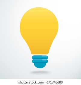 light bulb icon vector, creative concept