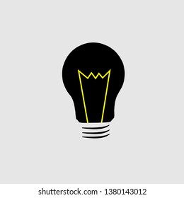 Light bulb icon vector. Light bulb vector design. sign design. 