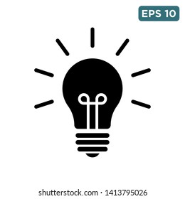 light bulb icon vector design template