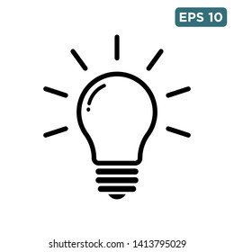 light bulb icon vector design template