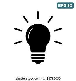 light bulb icon vector design template