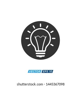 Light Bulb Icon Vector Design Illustration 