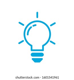Light bulb icon vector design template