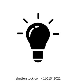 Light bulb icon vector design template