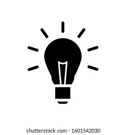 Light bulb icon vector design template